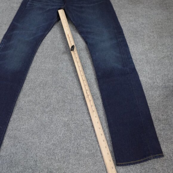 Gap Cone Oak Selvedge Jeans 32 x 33 Blue Slim Cotton Blend Straight Oldstock NEW - Picture 2 of 12